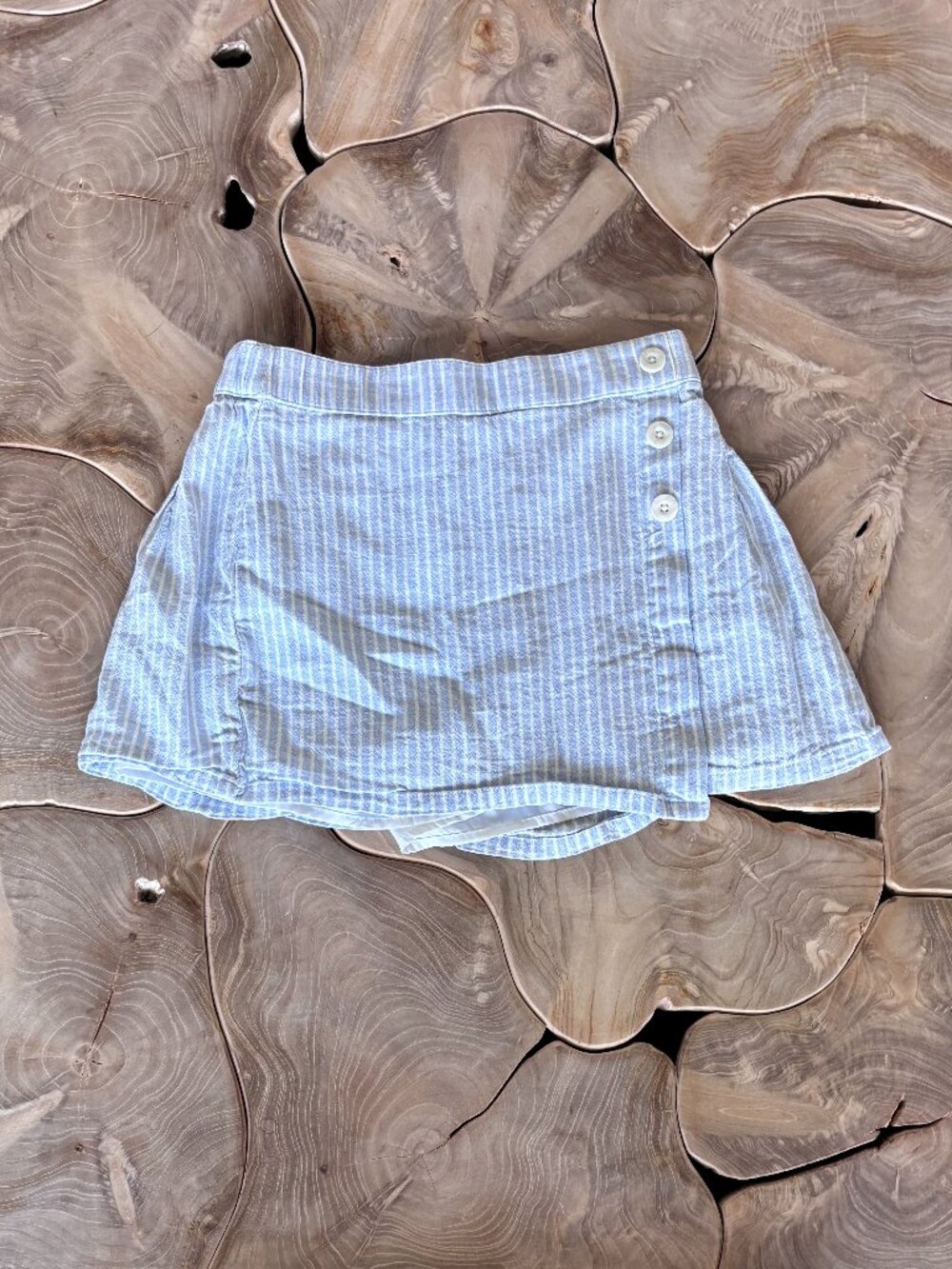 Abercrombie Kids Blue Striped Skort Size 11/12